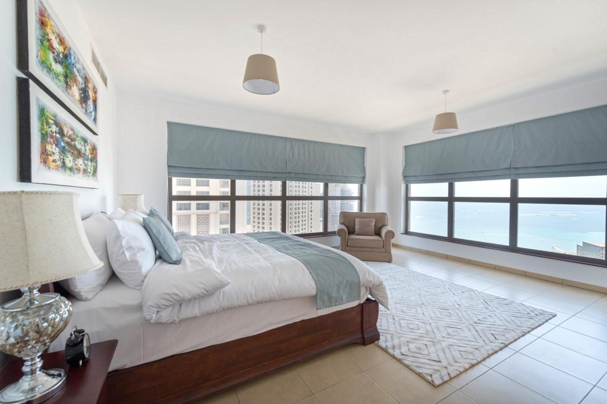 Sea View+Marina View 4BR @Jumeirah Beach Residence Dubaj Zewnętrze zdjęcie